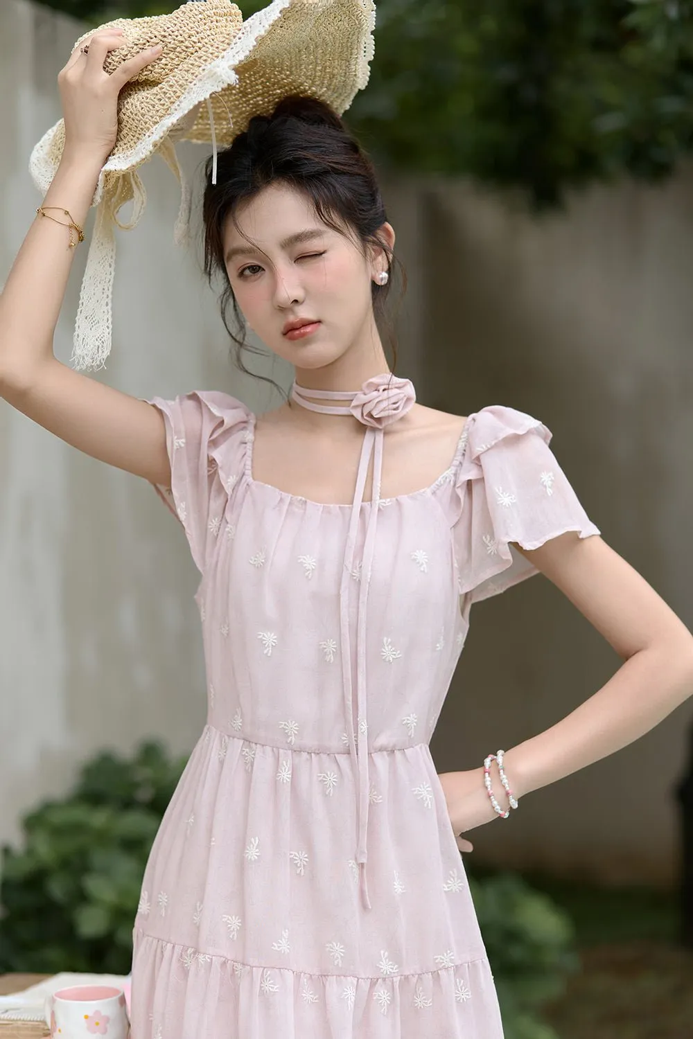 A-line Floral Maxi Dress for Women