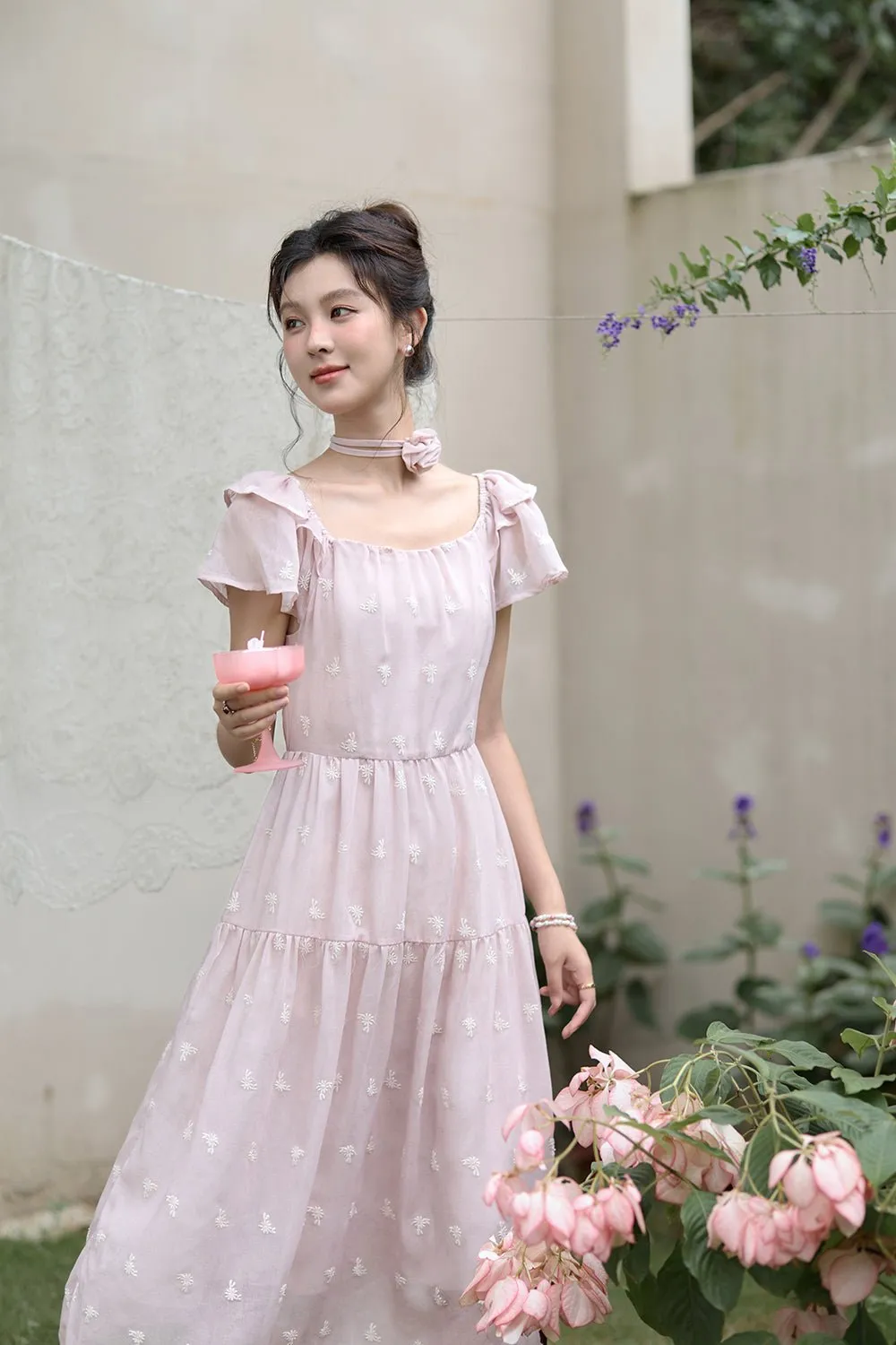 A-line Floral Maxi Dress for Women