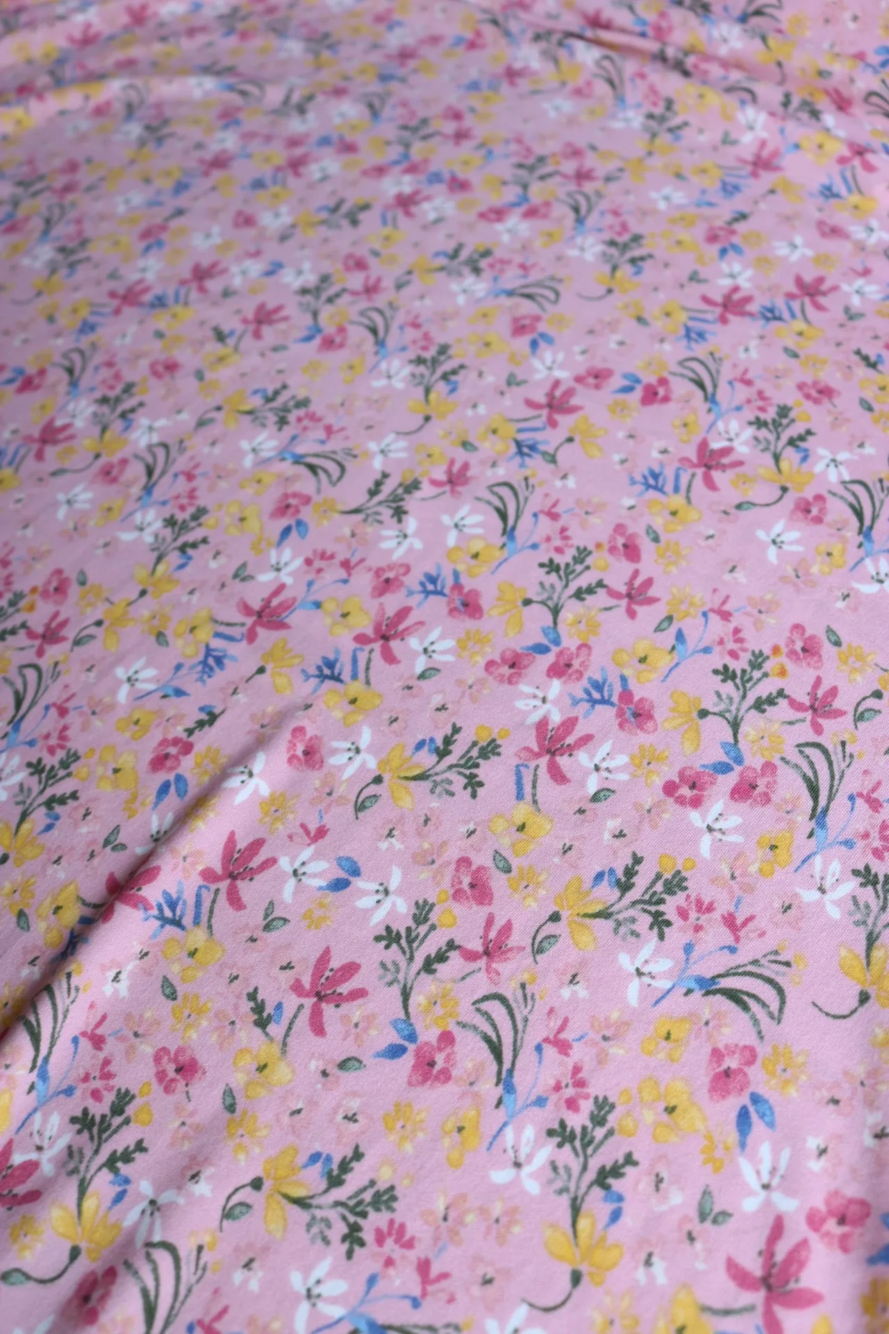 Alma on Pink Rose Double Brushed Poly