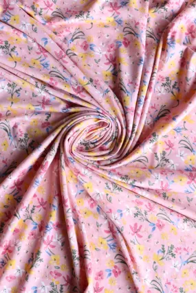 Alma on Pink Rose Double Brushed Poly