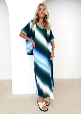 Ayloria Maxi Dress - Blue Tie Dye