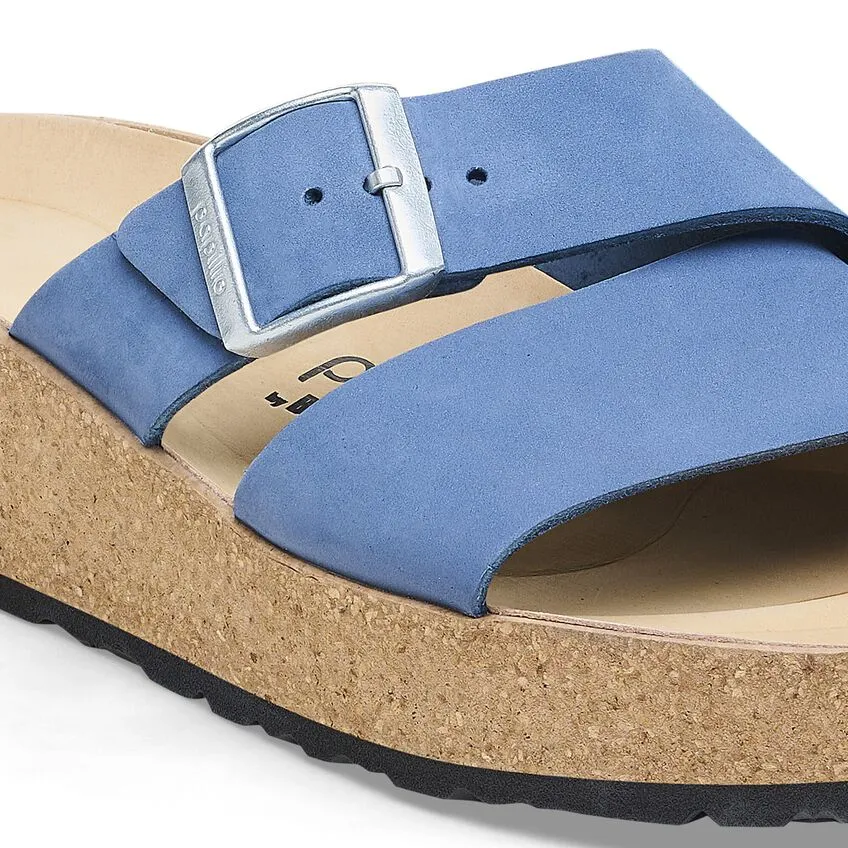 BIRKENSTOCK Women's Almina Nubuck Leather (Elemental Blue)