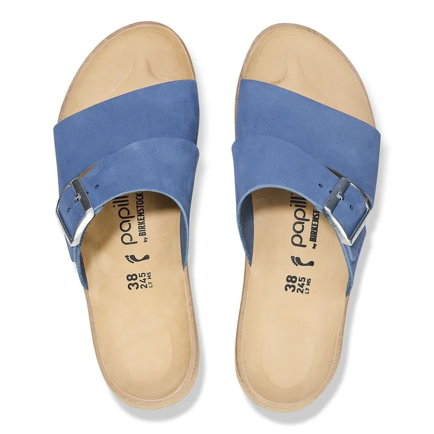 BIRKENSTOCK Women's Almina Nubuck Leather (Elemental Blue)