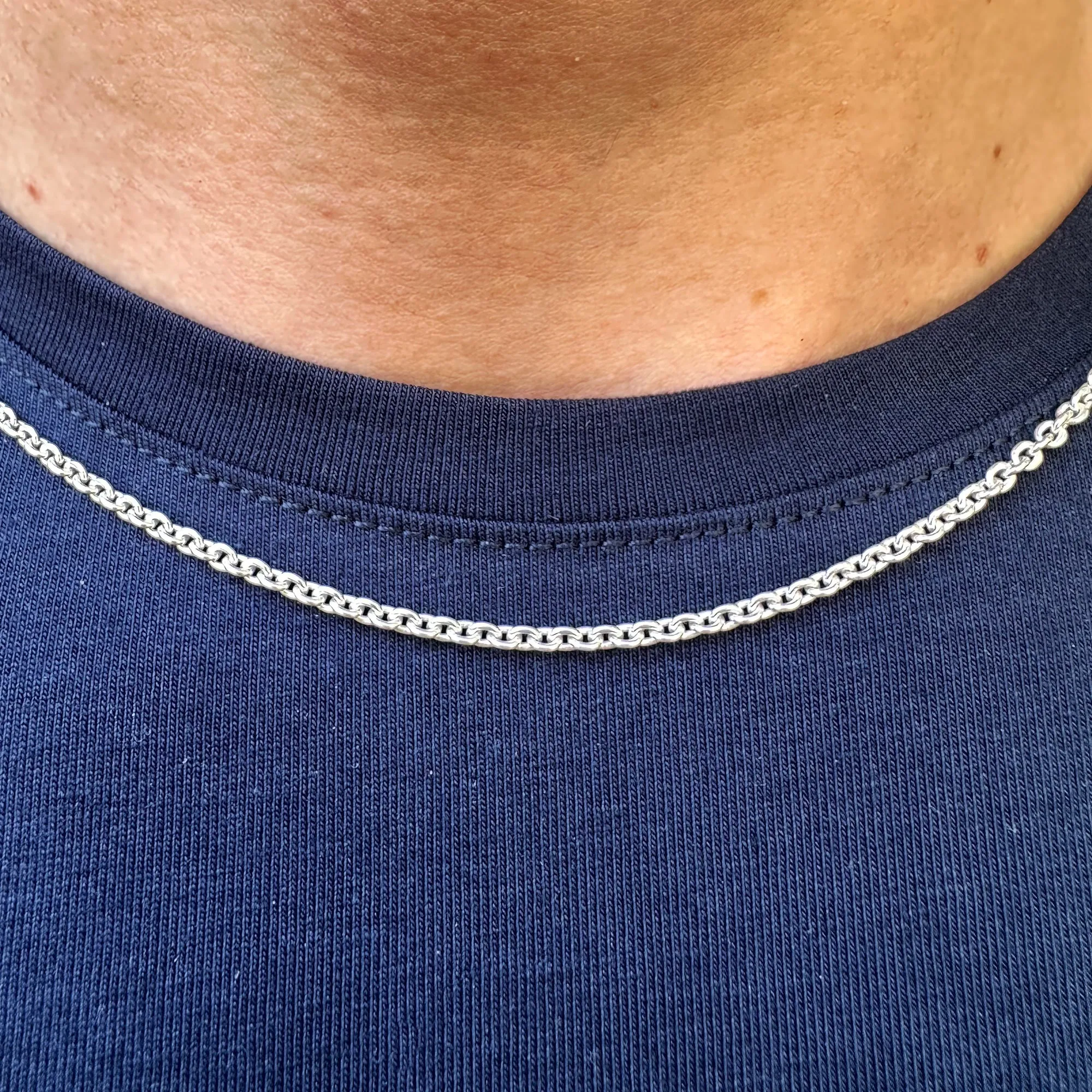 Cable 925 Sterling Silver Chain 100% Made in Italy Jewelry