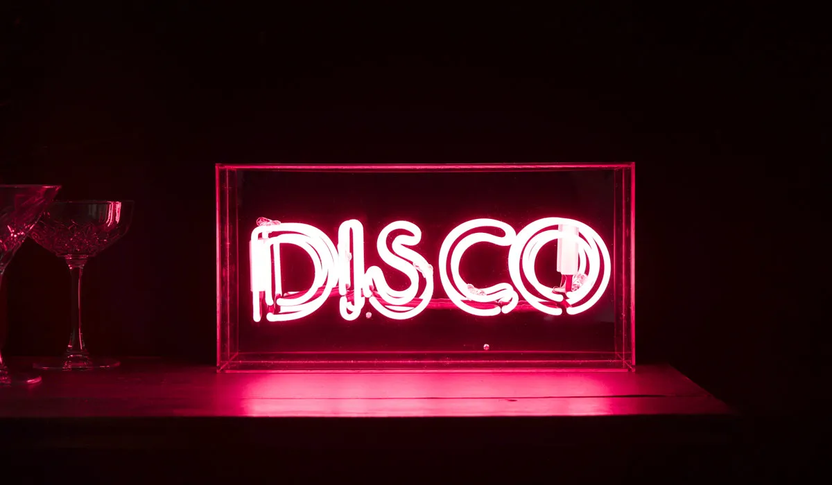 Disco Neon Light Box