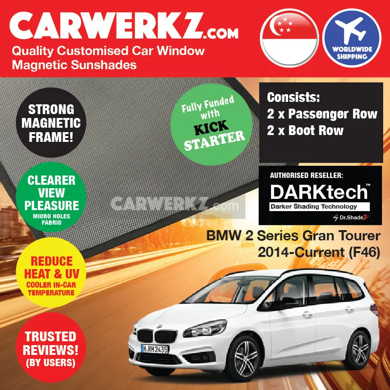 Dr Shadez DARKtech BMW 2 Series Gran Tourer 2014-2021 1st Generation (F46) Germany MPV Customised Window Magnetic Sunshades