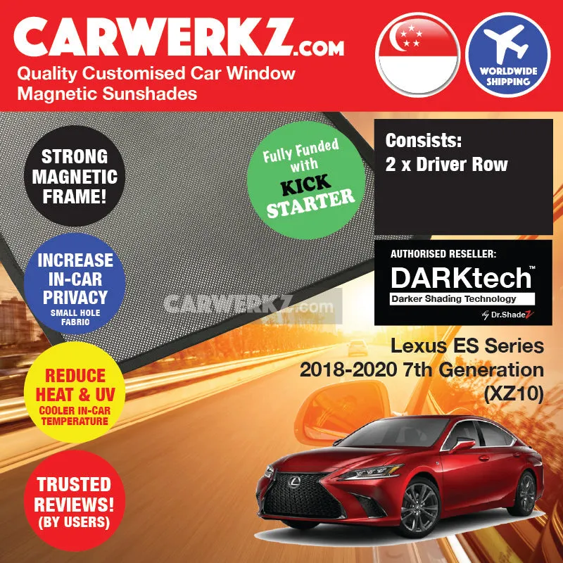 Dr Shadez DARKtech Lexus ES Series 2018-Current 7th Generation (XZ10) Japan Sedan Customised Window Magnetic Sunshades