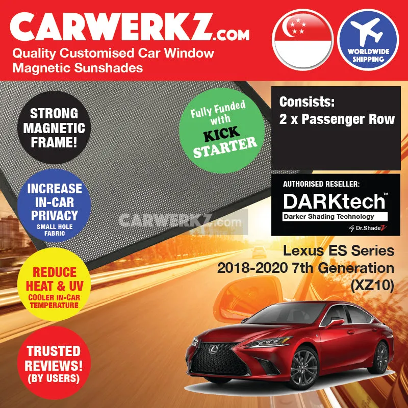 Dr Shadez DARKtech Lexus ES Series 2018-Current 7th Generation (XZ10) Japan Sedan Customised Window Magnetic Sunshades