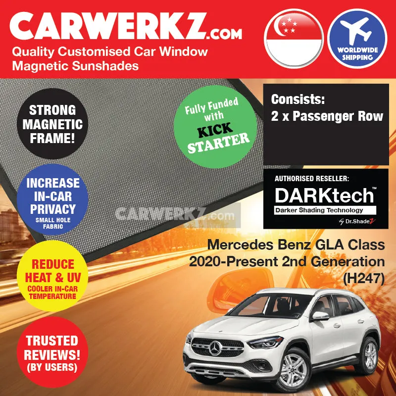 Dr Shadez DARKtech Mercedes Benz GLA Class 2019-Current 2nd Generation (H247) Germany SUV Customised Window Magnetic Sunshades