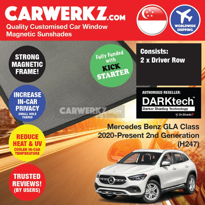 Dr Shadez DARKtech Mercedes Benz GLA Class 2019-Current 2nd Generation (H247) Germany SUV Customised Window Magnetic Sunshades