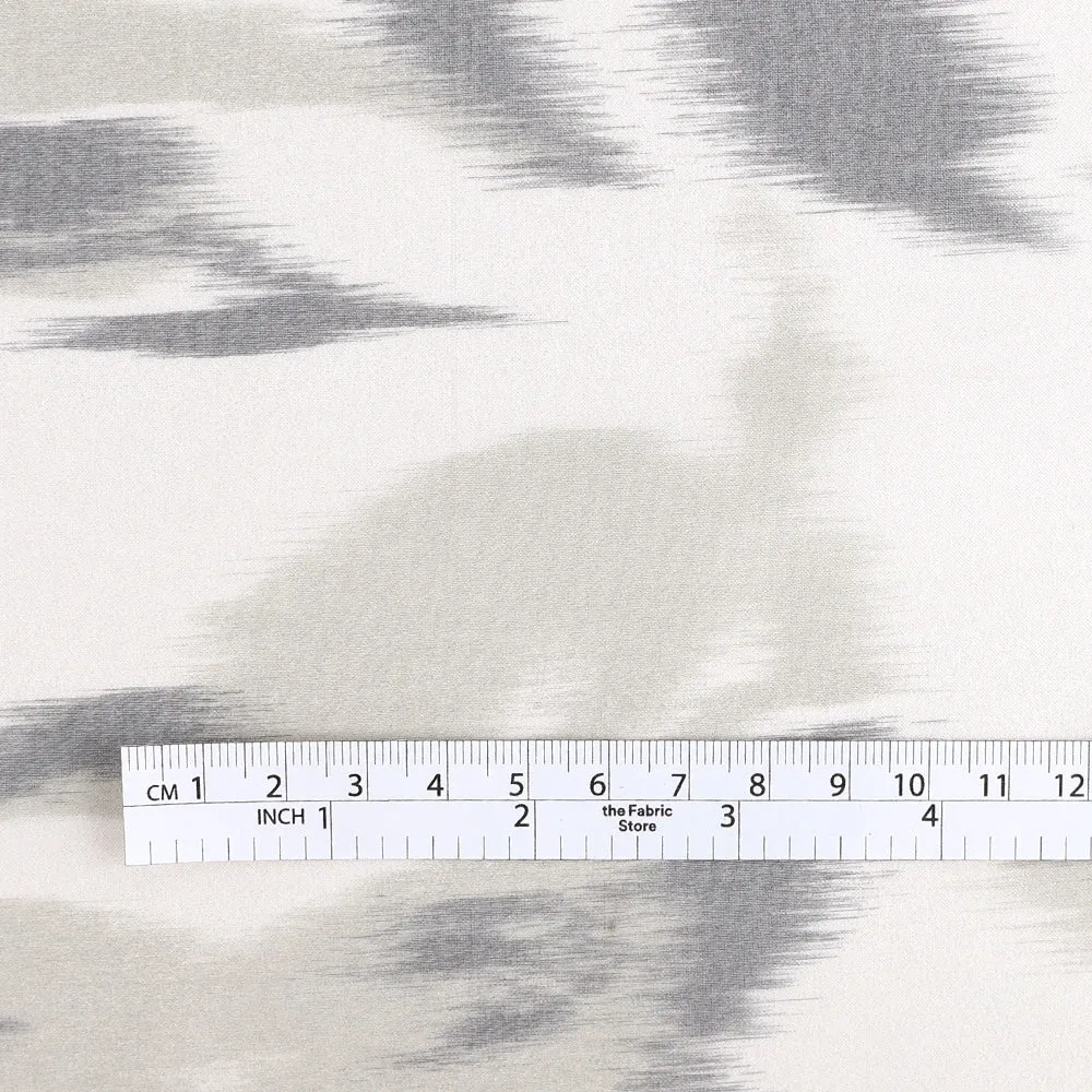 Hazy Floral Silk Organza - Grey