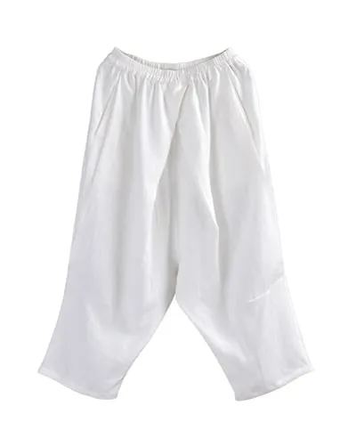 Spring Summer Loose Cotton Linen Pants