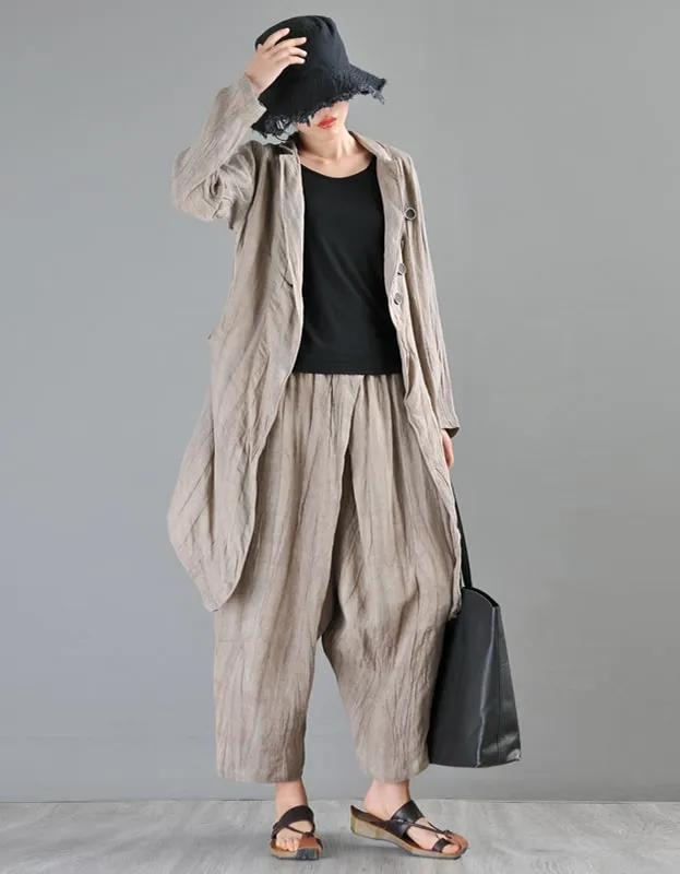 Spring Summer Loose Cotton Linen Pants